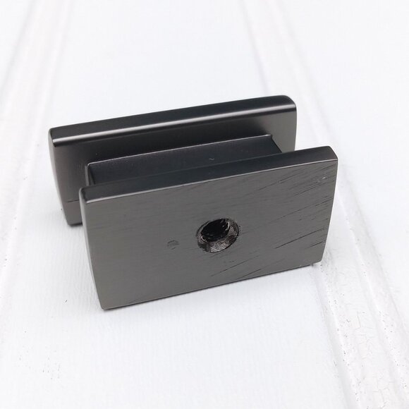 ALZASSBG 10 Pack Brushed Black Nickel Cabinet Knobs Rectangle Hardware Gray Pull - Picture 12 of 13